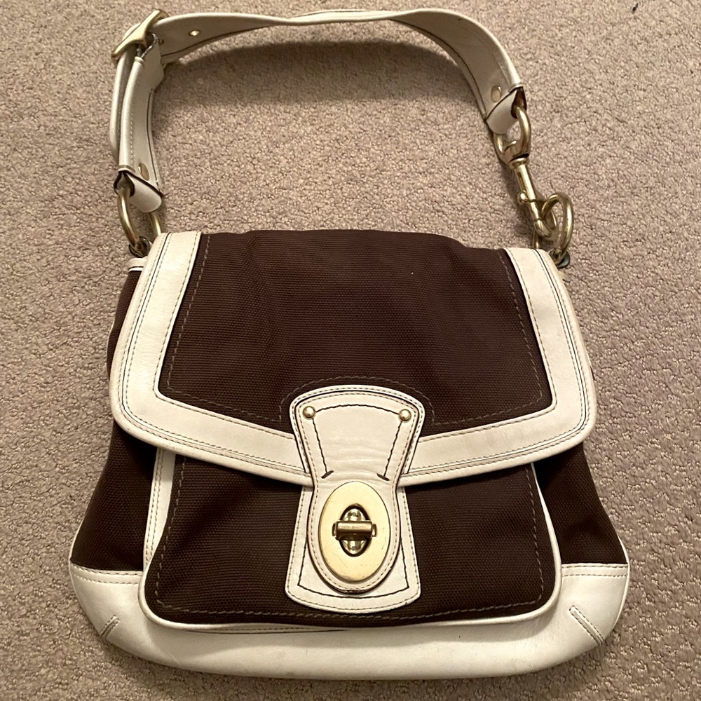 Coach bag with rainbow lining. Includes dust bag.